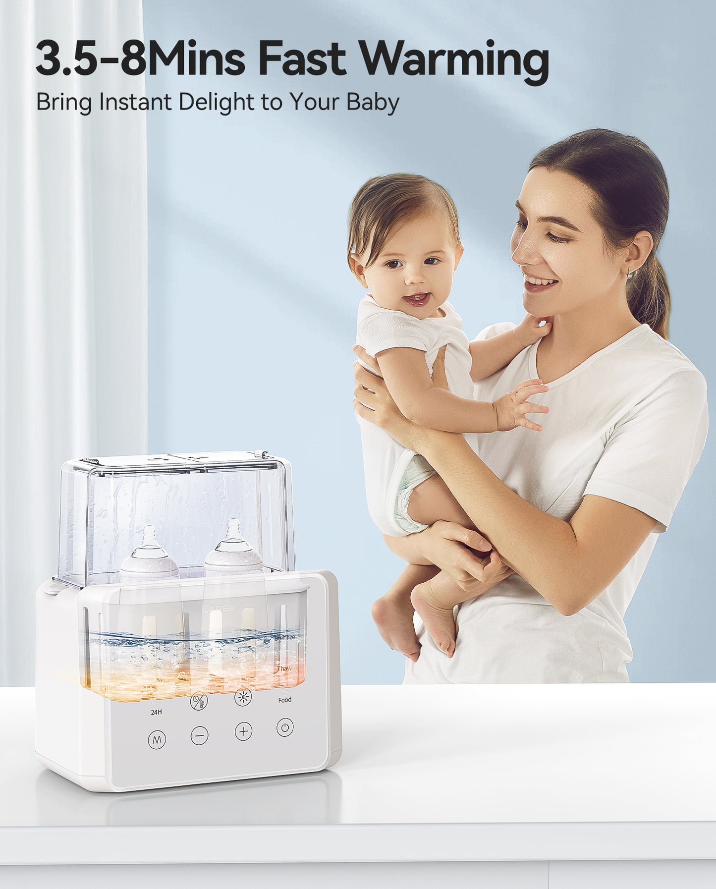LAREX Double Bottle Warmer