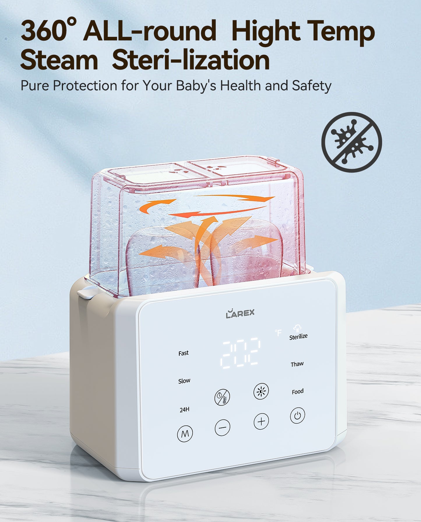 LAREX Double Bottle Warmer