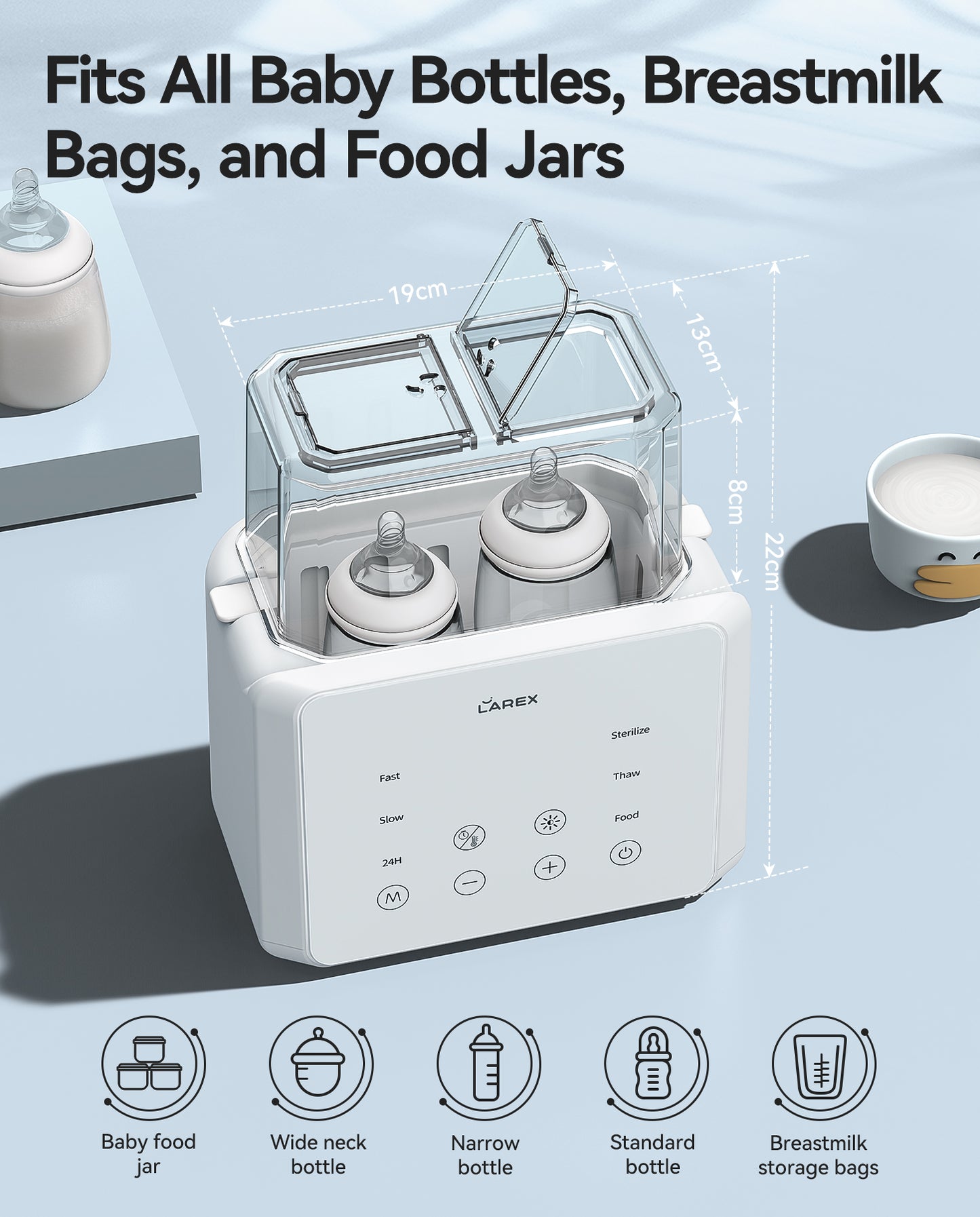 LAREX Double Bottle Warmer