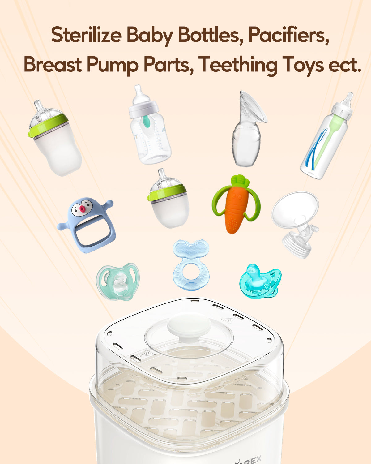 Larex Electric Steam Baby Bottle Sterilizer