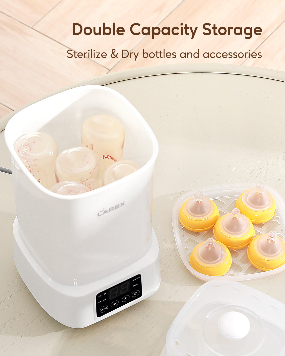 Larex Electric Steam Baby Bottle Sterilizer