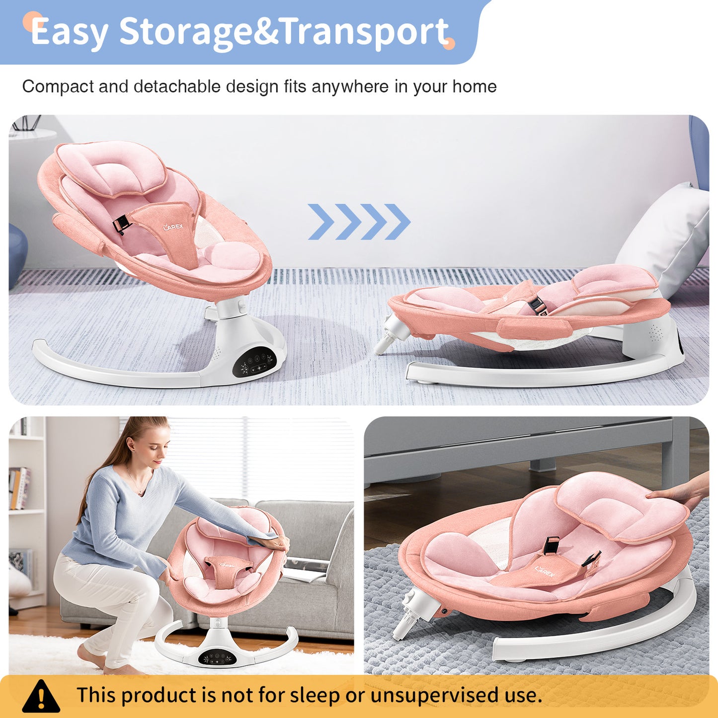 LAREX Baby Swing (Pink)
